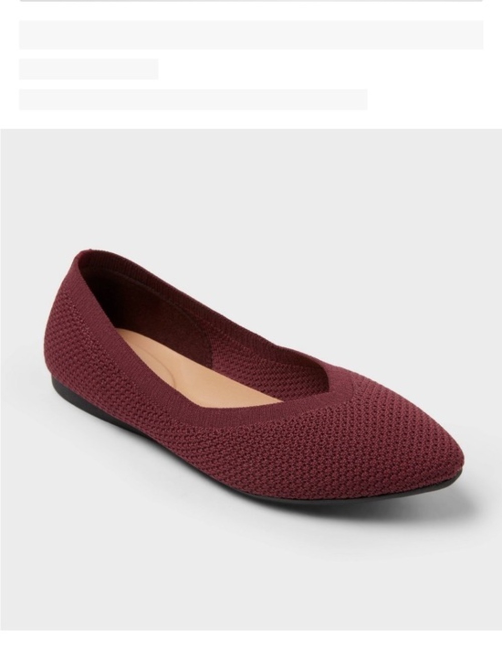 A NEW DAY Women's Claire Knit Washable
Burgundy flats size 9